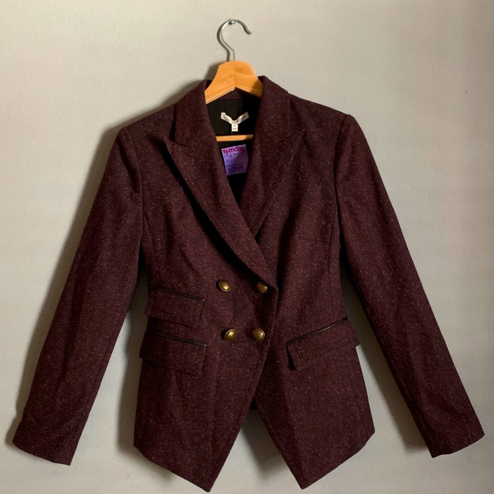 NWT Rebecca Minkoff dark purple/brown jacket
